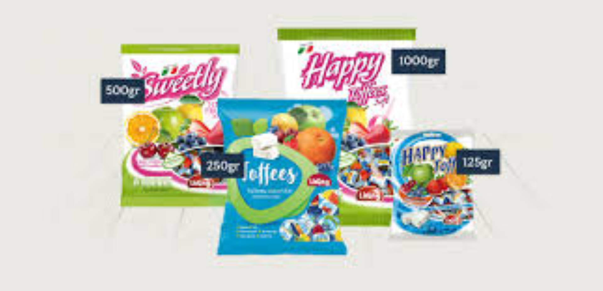LIKING FRUIT ASST TOFFEES 150G